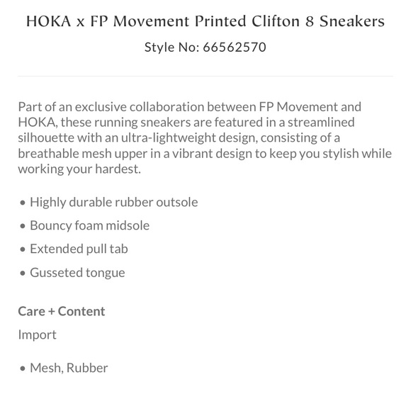 Hoka x Free People Clifton BNWT - Picture 4 of 4